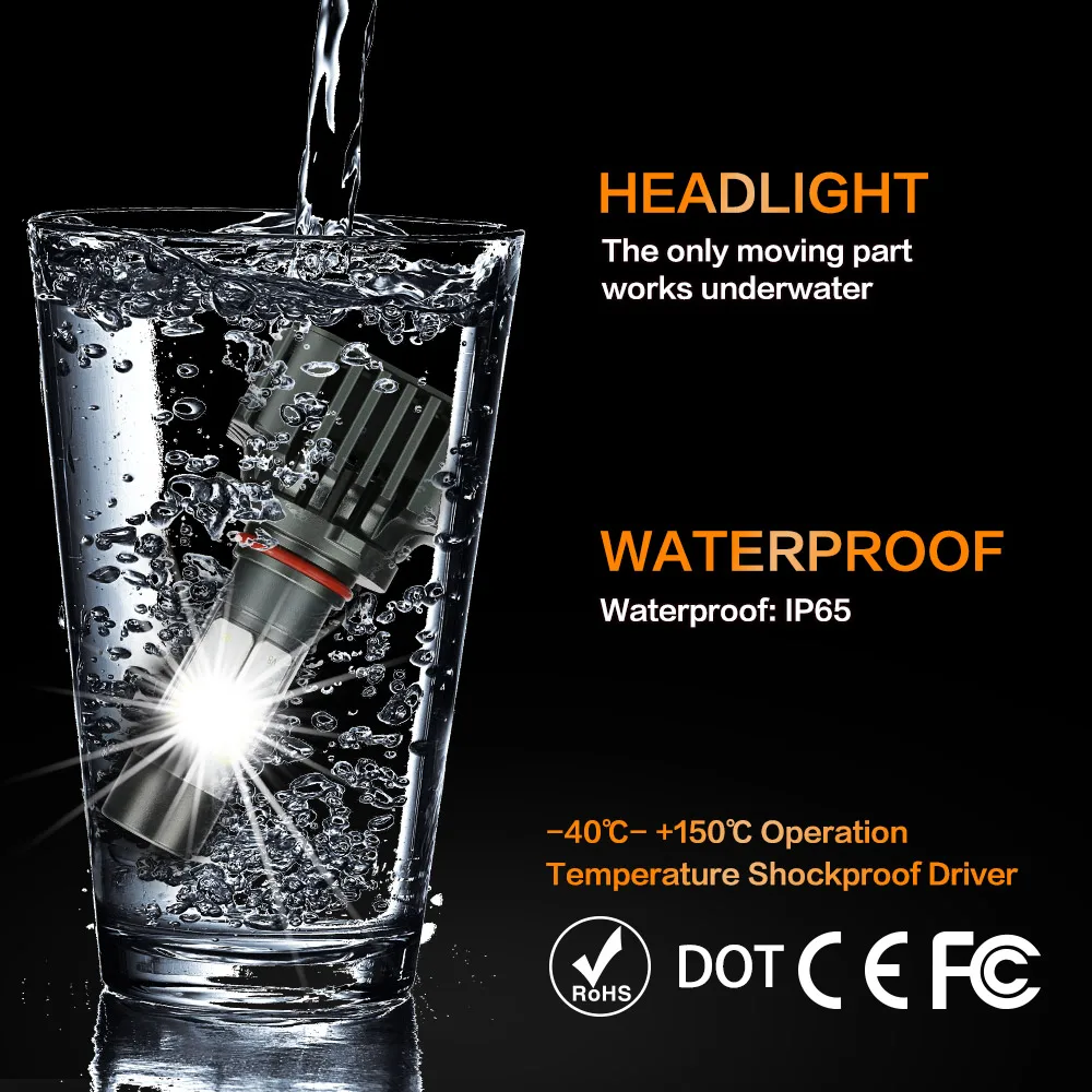 Zdatt светодиодными лампами COB HB4 9006 светодиодные фары 12V Противотуманные фары 12000Lm 100 Вт Авто Ламповые ленты для 3000 К 6000 8000 ксеноновая лампа автомобилей