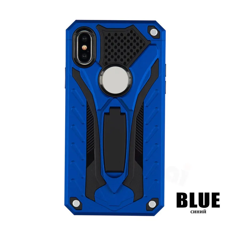 Blue Роскошный защитный противоударный чехол для Xiaomi Redmi Note 7 5 6 Pro, мягкий силиконовый чехол-бампер s для Redmi 4X 6A GO, полный защитный чехол - Цвет: Blue