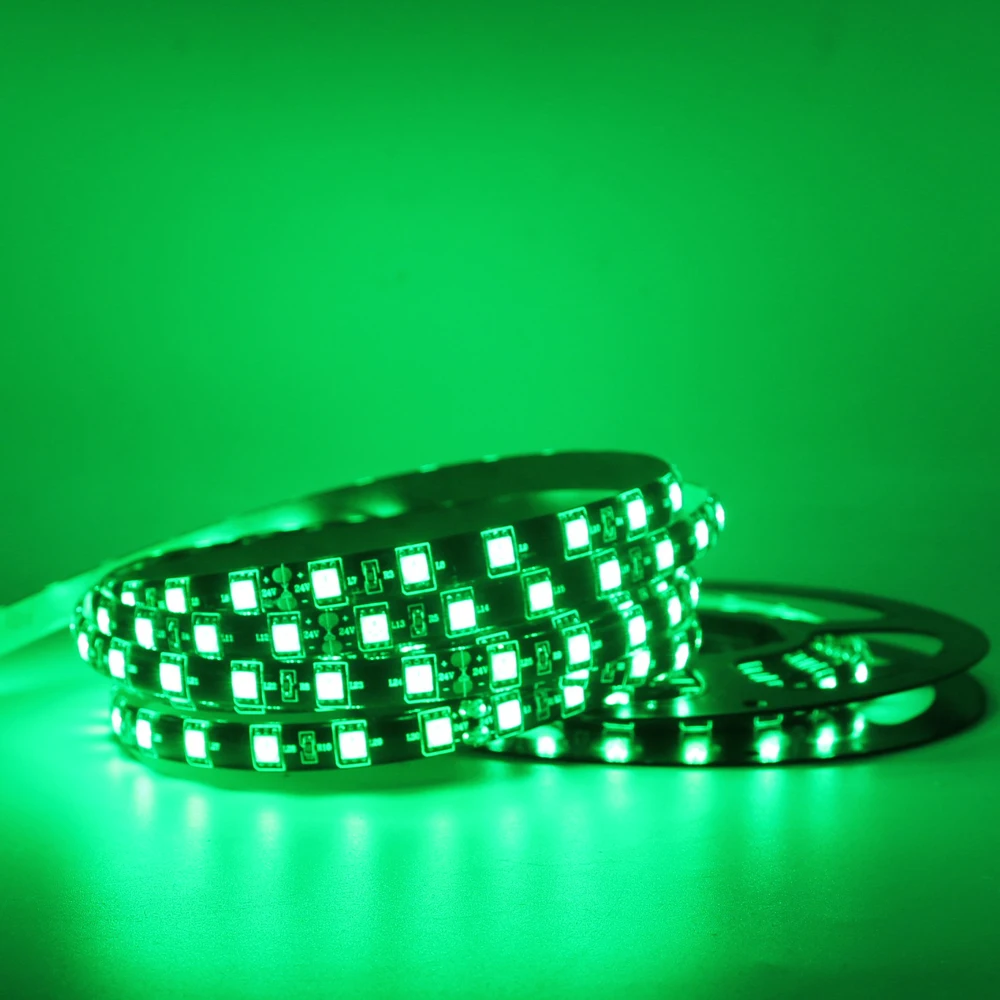 Светодиодная лента 5050 3528 RGB черная печатная плата 12 В гибкий светодиодный