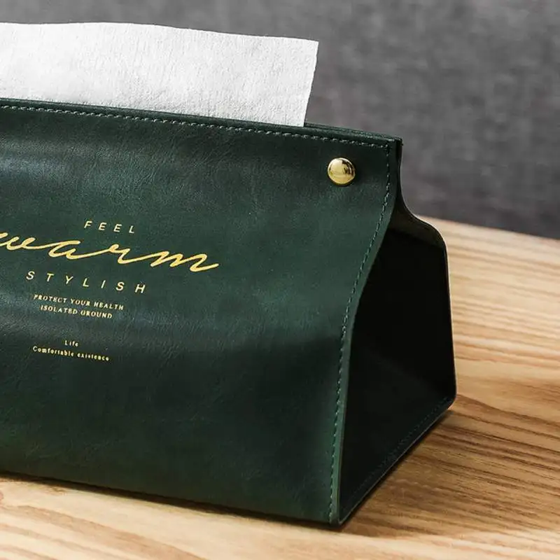 Контейнер для полотенец, салфеток, Скандинавская кожаная коробка для салфеток, диспенсер для бумаги, держатель для салфеток, чехол для гостиной, офиса, украшения для дома