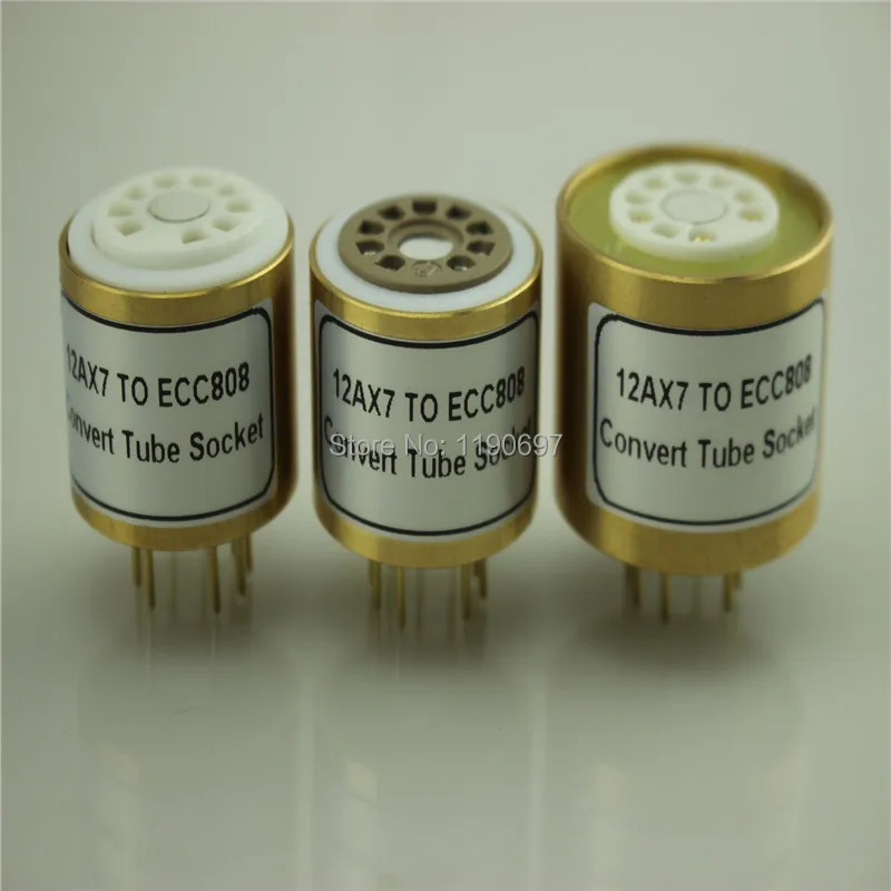 1 шт. 12AX7 ECC83 (12AU7) (сверху) в ECC808 (снизу) 9 контактов трубка DIY звуковая вакуумная