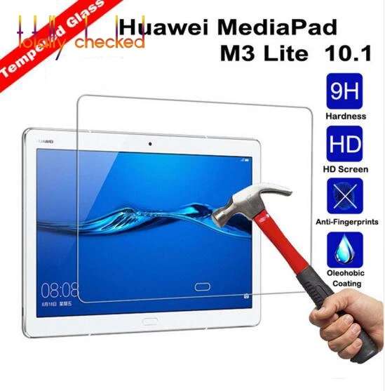 

Стекло для Huawei MediaPad M3 Lite 10, 10,1 дюйма, BAH-W09 BAH-AL00 + набор для очистки, 2 шт./лот 9H, закаленное стекло, Защитная пленка для экрана