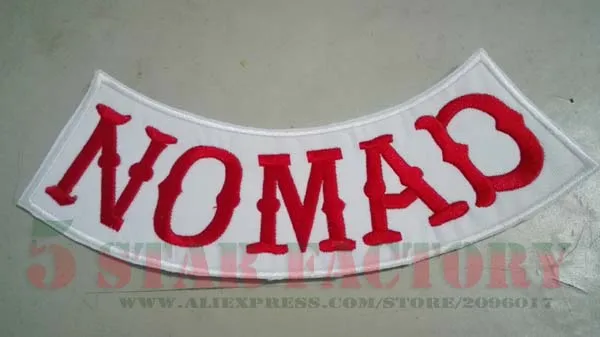 Кочевники Hells Custom Bottom Rocker вышивка твил байкерские утюжки на патчи для куртки