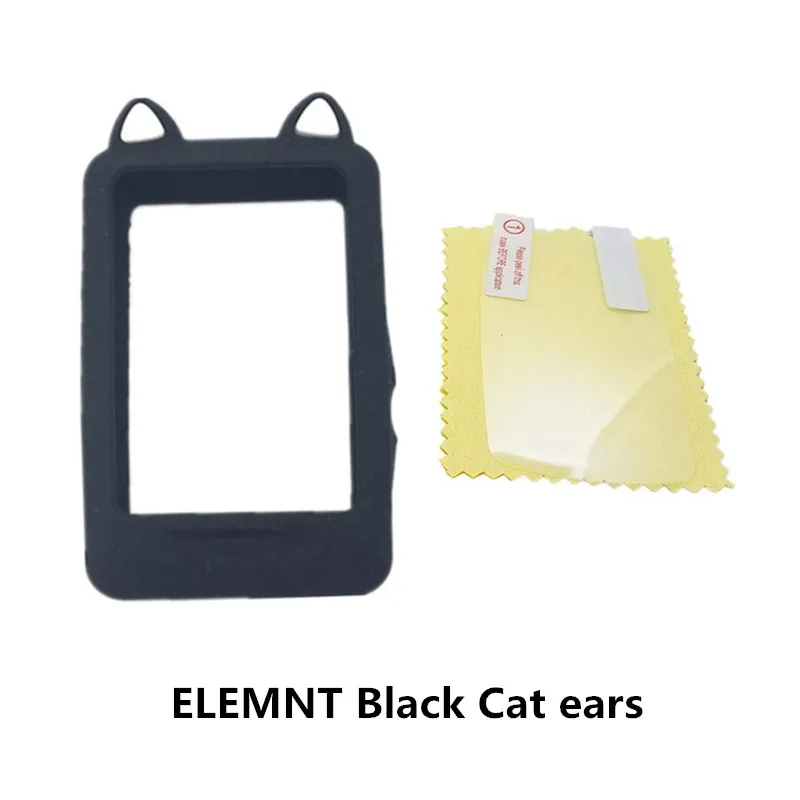 Black Cat ears Универсальный чехол для велосипеда из силикона и протектор экрана для Wahoo ELEMNT кошачьи уши gps аппаратное качество/защитный чехол для wahoo el - Цвет: Black Cat ears