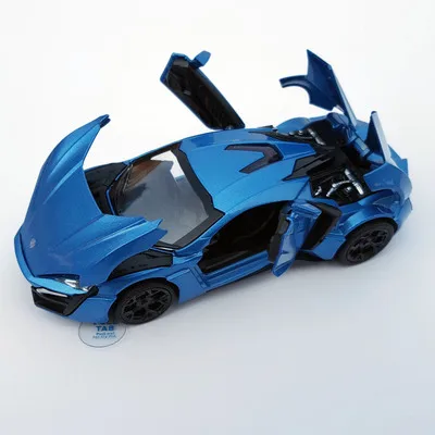 blue Коллекционная модель автомобиля игрушки 1/32 масштаб сплав Lykan Hypersport Форсаж электронные литые под давлением Машинки Игрушки для мальчиков Дети - Цвет: blue