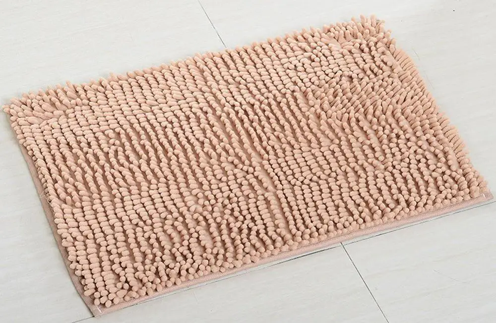 light tan 40*60 см Впитывающее банное из микроволокна коврик мягкий лохматый ковер Ванная комната коврики душевая ванная комната ковры - Цвет: light tan