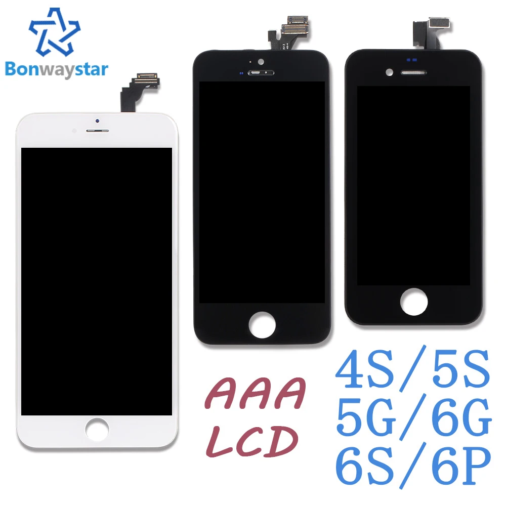 ЖК дисплей AAA для iphone 6 5s 7 сенсорный дигитайзер в сборе экран 4s 5 plus запасные части +