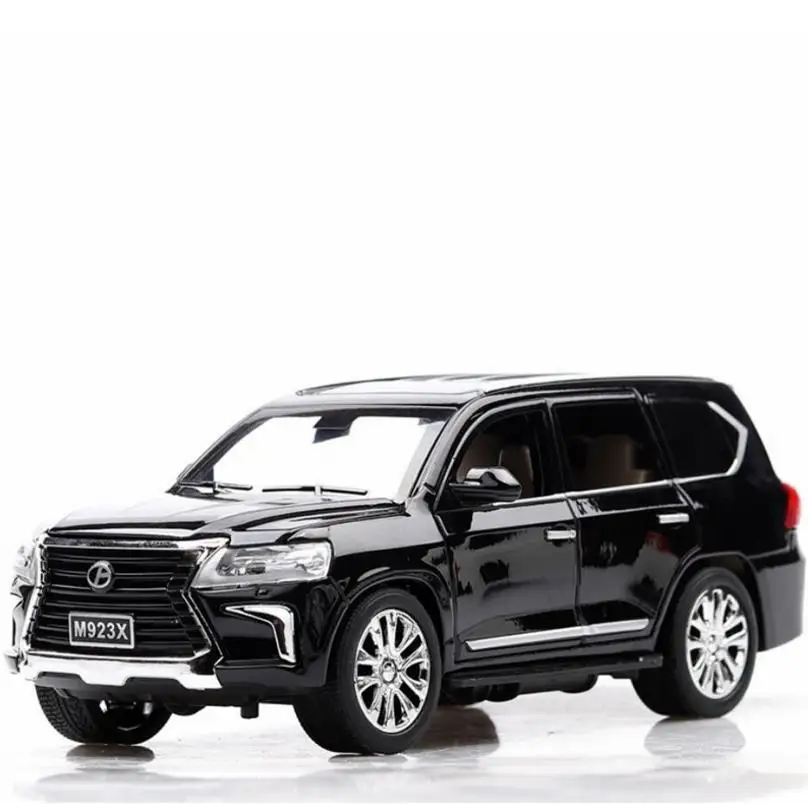 1:24 модель игрушечного автомобиля из сплава LAND CRUISER 6 открывающиеся двери высокая