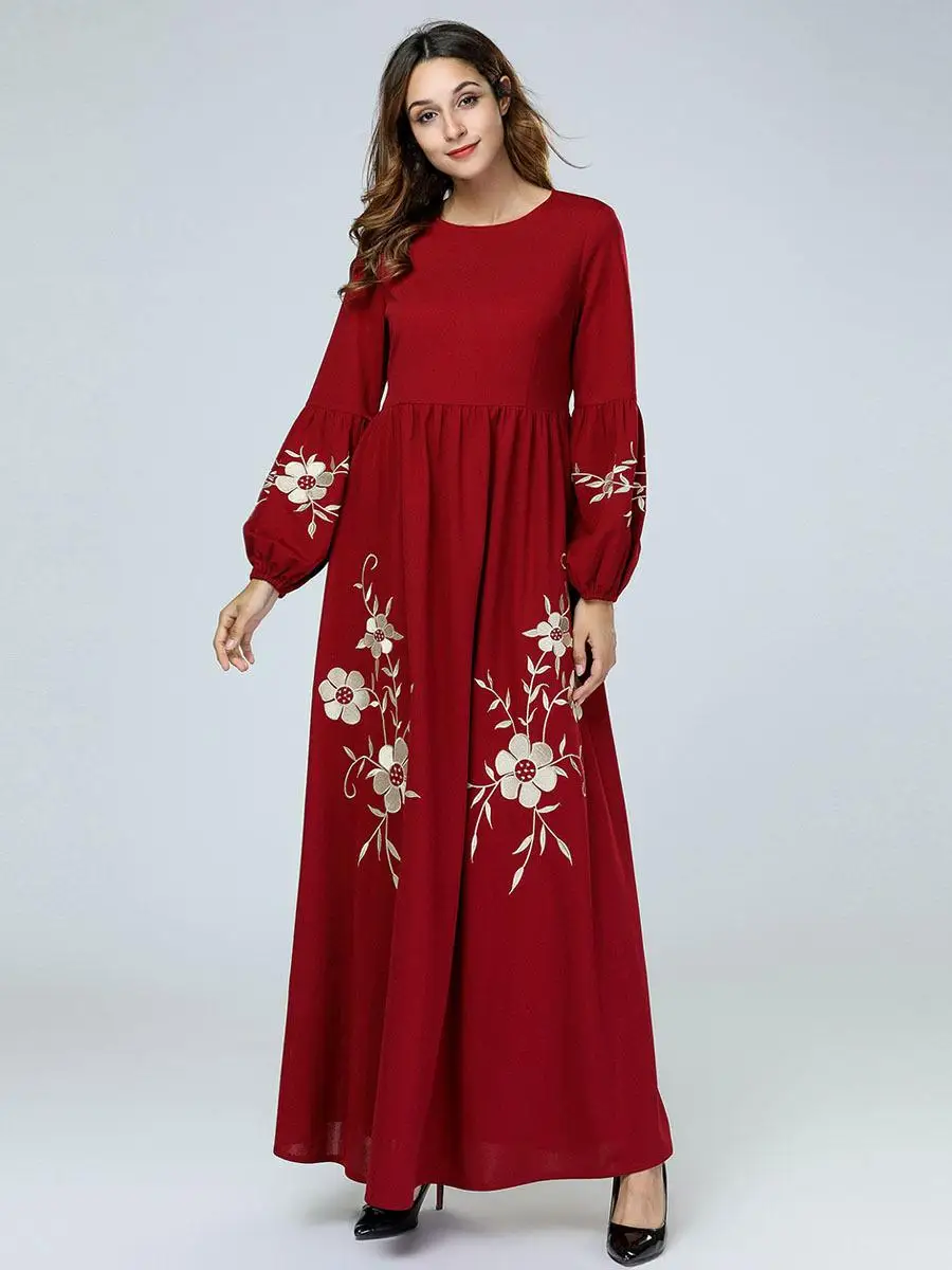 Длинная абайя турецкий исламский Катар мусульманский хиджаб платье женский