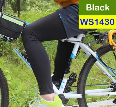 WS1430 WildSurfer одна пара Велоспорт гетры мужские Баскетбол Футбол Леггинсы для женщин бег Защита от солнца крышка ног спортивные Safty FS57 - Цвет: WS1430