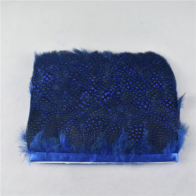 Royal Blue Натуральное крашеное куриное перламутровое перо 10 метров Width5-8cm DIY свадебное украшение букетов для рукоделия - Цвет: Royal Blue