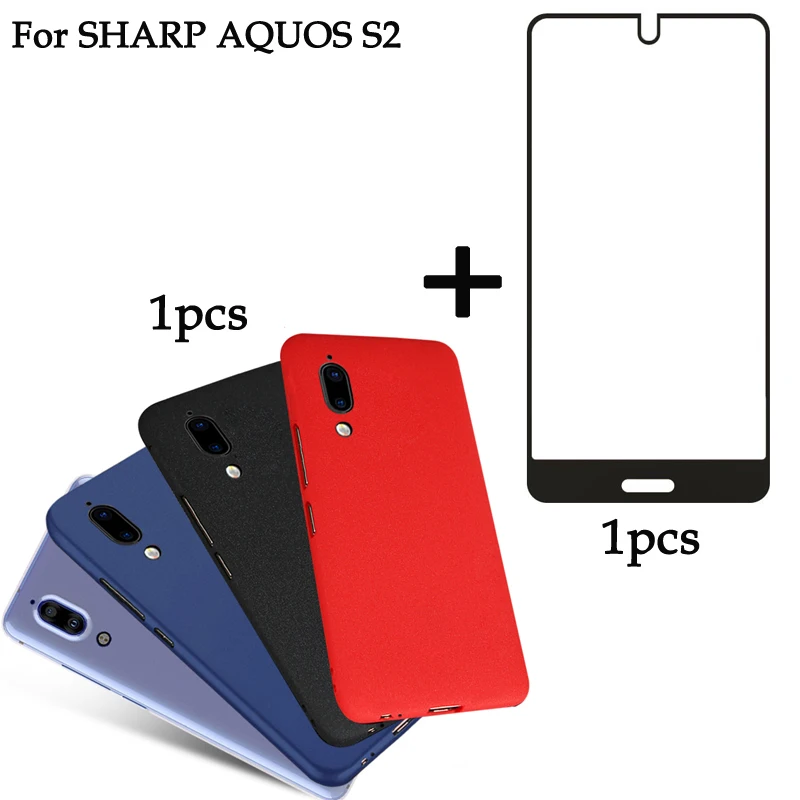 1 шт. для Sharp Aquos S2 чехол Мягкая задняя искусственная обложка + полноэкранное