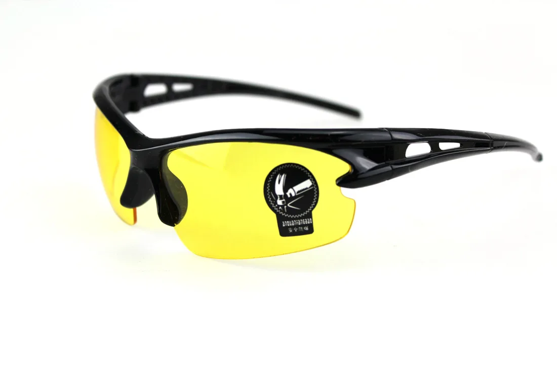 Yellow night vision 2 шт. ударопрочные Поликарбонатные Защитные Очки пылезащитные очки для велоспорта защитные рабочие очки - Цвет: Yellow night vision