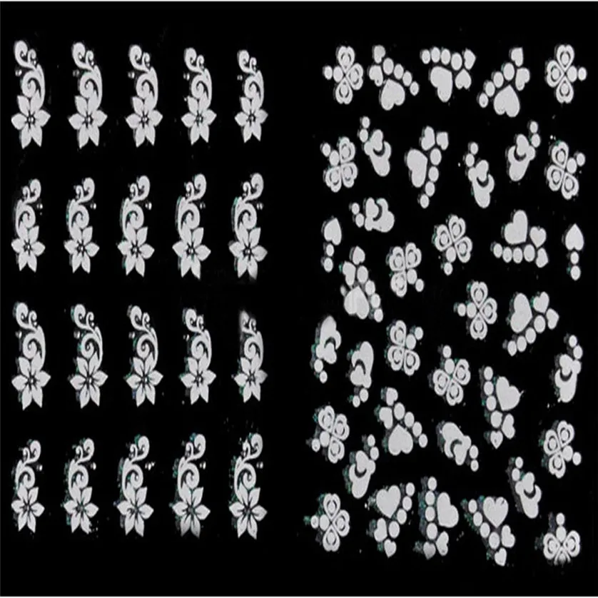 Гель лак для ногтей 30 шт. 3D дизайн наклейка дизайна маникюра разные цвета цветок