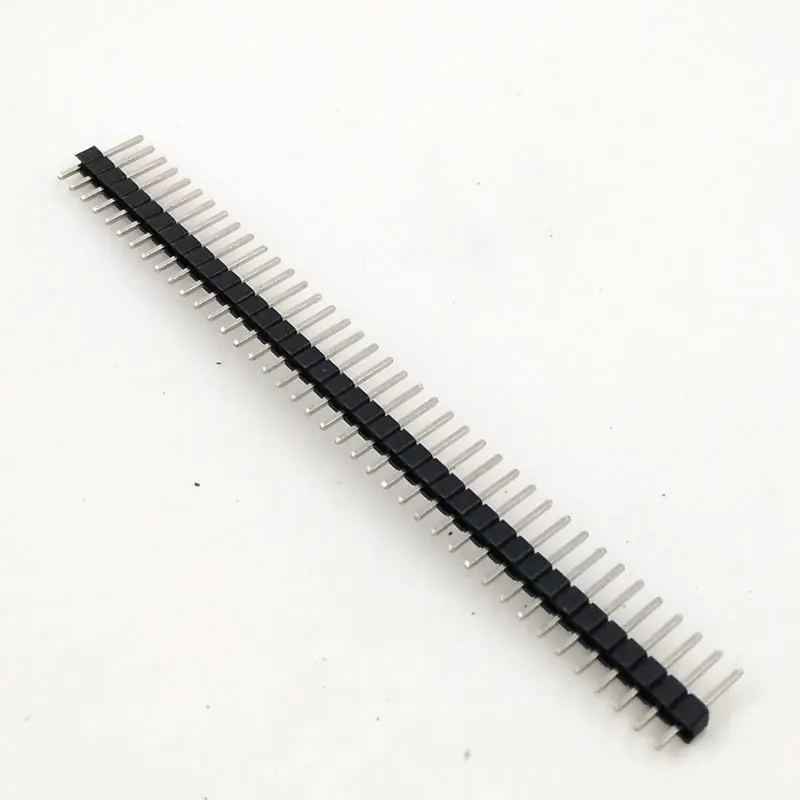 10pcs/lot 2.54mm Pin Header Single Row Male Connector 40 1*40pin Breakable Connector|connector 2.54mm|header connectorpin connector |