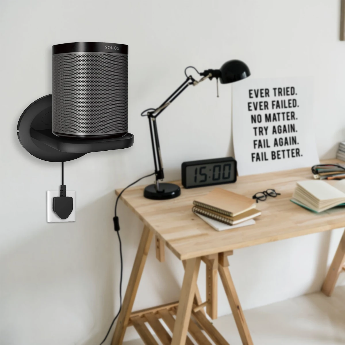 LINGYOU беспроводной Bluetooth динамик Wifi настенный держатель подставка для Google home mini