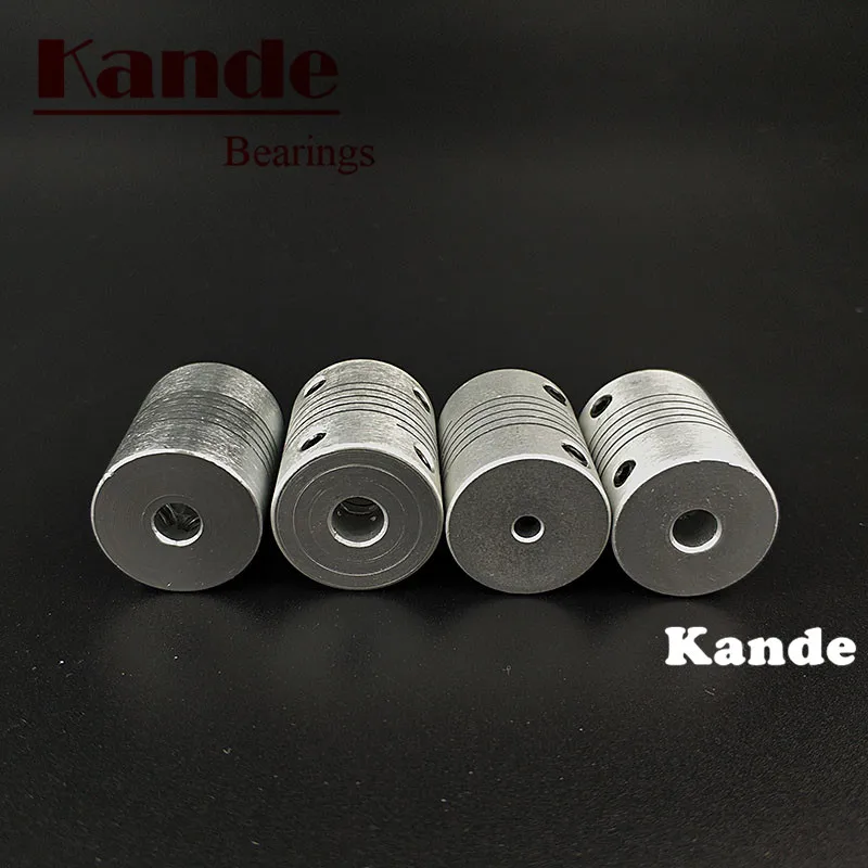 Подшипники Kande 1 шт. алюминиевый вал с ЧПУ Гибкая муфта 3D принтер 4 5 6 7 8 6,35 мм D19L25 миниатюрные муфты электродвигателя