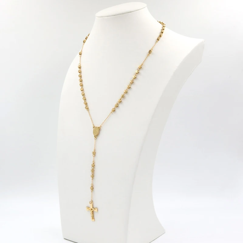 1 четки Девы Марии бусины для ожерелья цепочка подвеска в виде креста с Иисусом