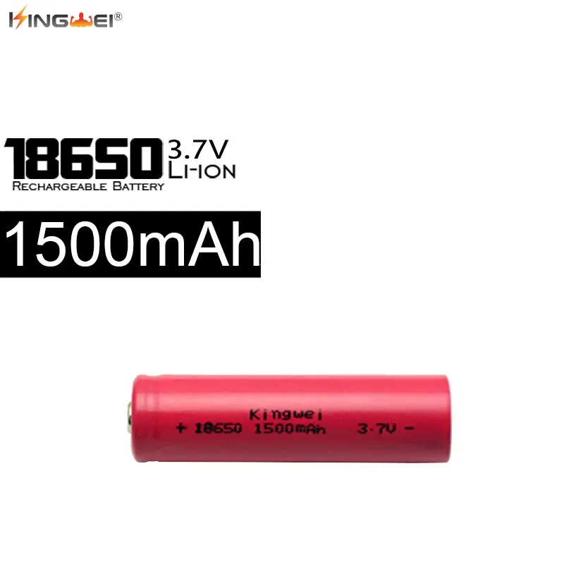 4 шт./лот Red kingwei 1500 мАч 18650 аккумуляторная батарея 3 7 В литий-ионный аккумулятор