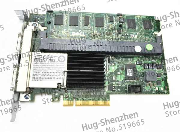 Высококачественная карта Raid контроллера Dell 6E внешняя памяти SAS F989F MD1000 MD3000 шкаф