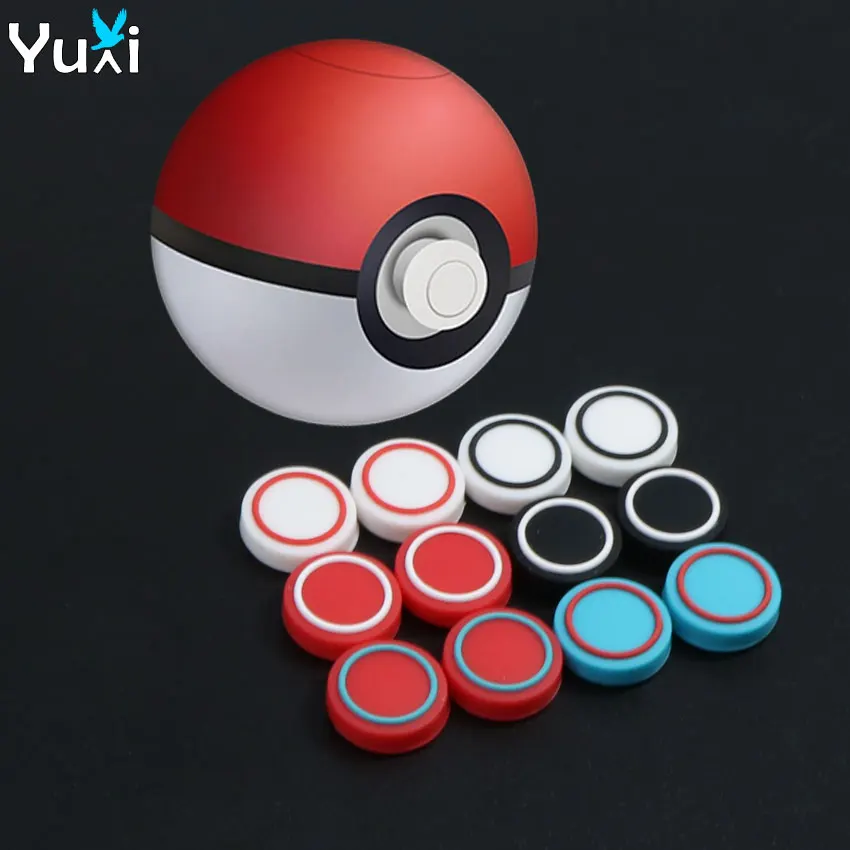 2 шт. мягкие силиконовые аналоговые ручки колпачки крышка для переключателя pokeball