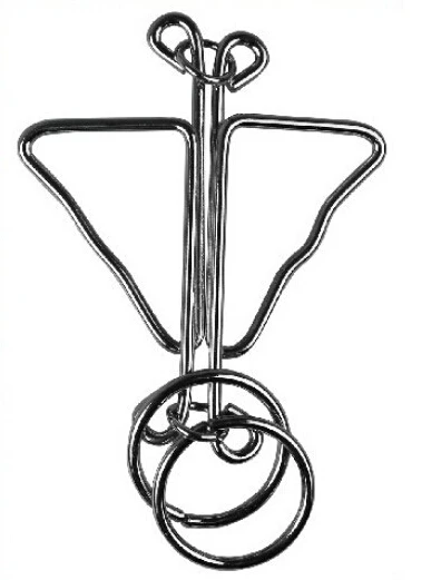 Металлическая проволочная Головоломка Magic IQ головоломка для развития интеллекта