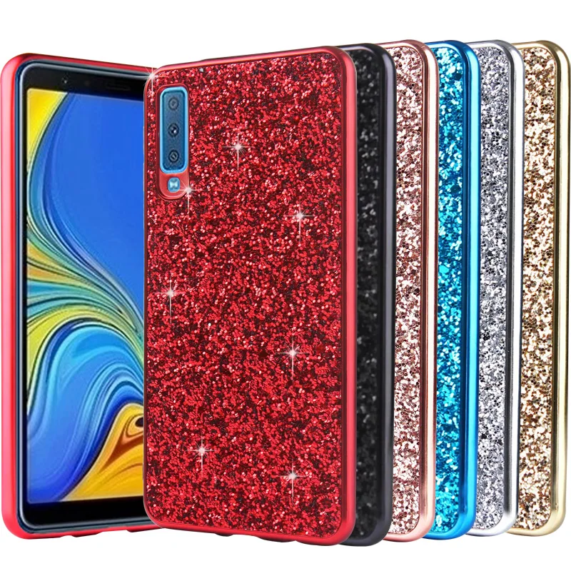 Мягкий чехол из ТПУ с блестящими блестками для samsung Galaxy A7 A 750 чехол для samsung Galaxy A7 A750 6,0 дюйма