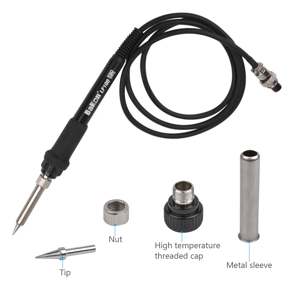 

BAKON LF100 Soldering Iron High Temperature Electric Solder Iron Handle For High Frequency BK1000 Soldering Station