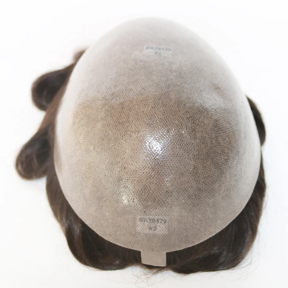 Eversilky мужской парик все поли кожи замена волос системы Toupee натуральные человеческие волосы