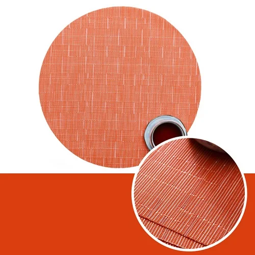 Style 8 PVC Round Placemat for Dining Table Mat Heat Insulation Non-Slip Placemats Disc Napkin Tableware Pads Coaster Coasters Table - Цвет: Style 8