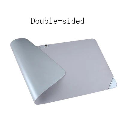 Из искусственной кожи Водонепроницаемый Extra Large 120x60 см игровой Мышь Pad офисный компьютер большой Мышь pad Для женщин Для мужчин Gamer клавиатура Коврик для ноутбука - Цвет: gray Silver 80x40 cm