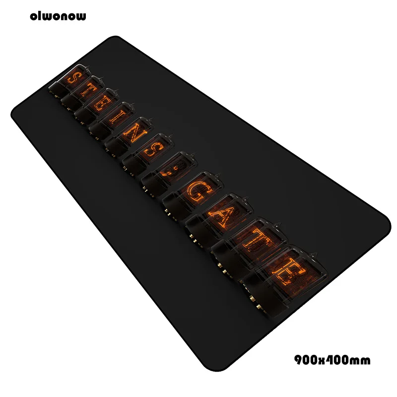 size900x400x2mm Steins Gate коврик для мыши Рождественские подарки 90x40 см ноутбук с алюминиевым корпусом коврик для мыши, игровой коврик для мыши с изображением большой лучший коврик для мыши от производителя стол для компьютера padmouse коврики - Цвет: size900x400x2mm
