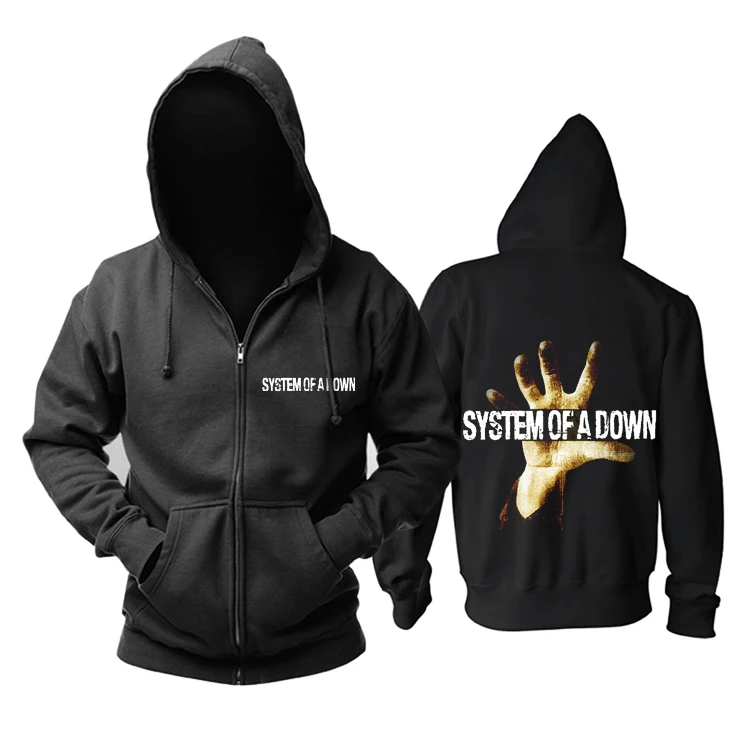 6 видов Системы Of A Down рок толстовки оболочки куртка бренд панк hood by air sudadera chandal hombre