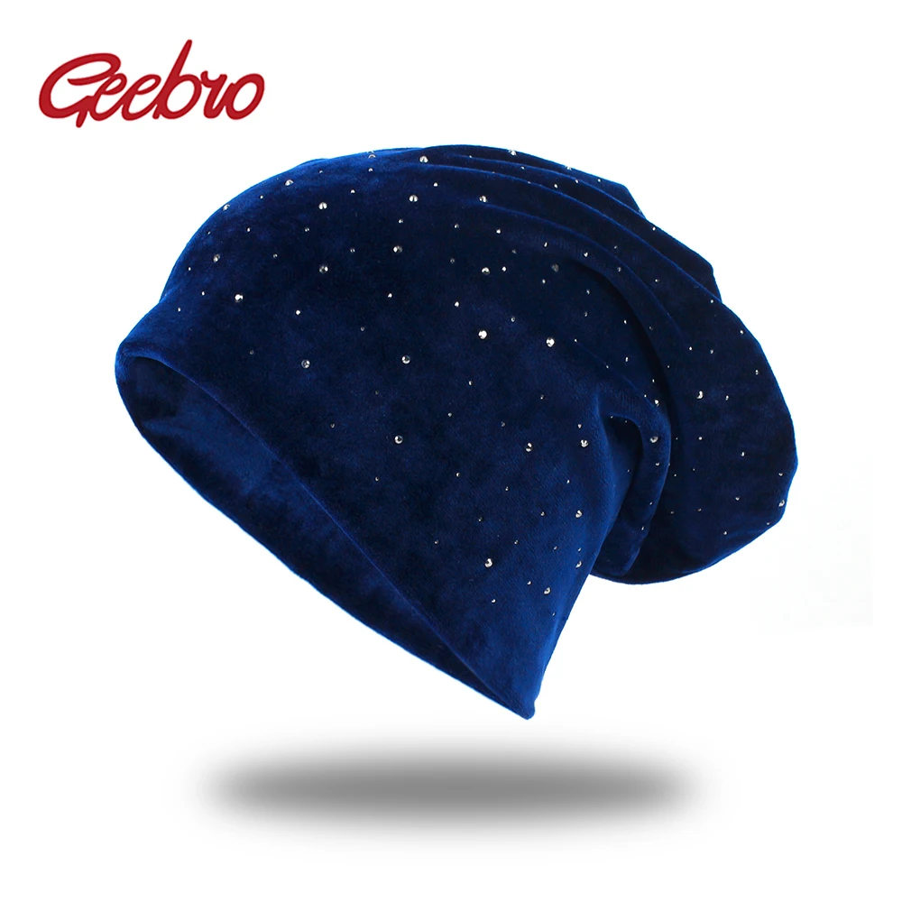 

Вязаная шапка Geebro, с блестками, однотонная, для весны и лета