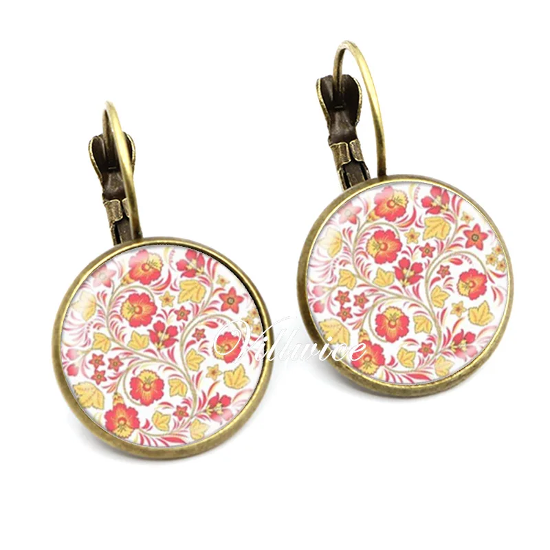 Винтажные серебряные цветные серьги увеличивающие дату художественные с