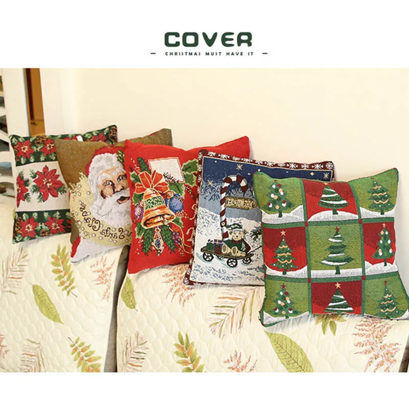 5 цветов веселая Рождественская наволочка для подушки бросок красочная Подушка