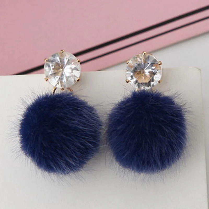 Темперамент короткий параграф серьги Личность Дикий простой шар женские