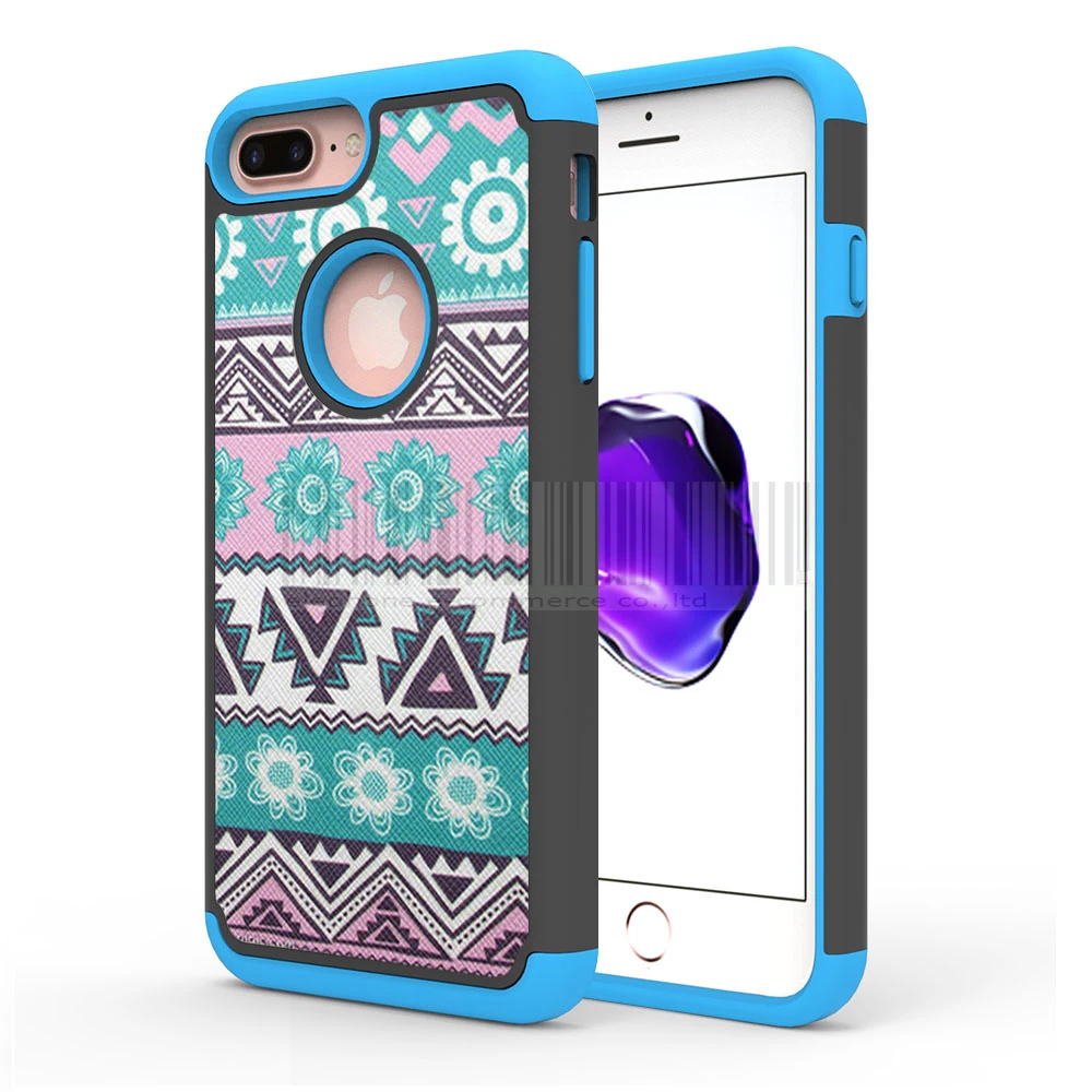 Shockproof Dual Layer Tribal Totem Printed Fundas Light Cases Hybrid Armor Impact Protective Cover For Apple iPhone 7/7 Plus | Мобильные
