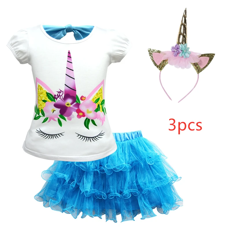 2019 г. новинка Лидер продаж платья с изображением единорога и троллей Моана