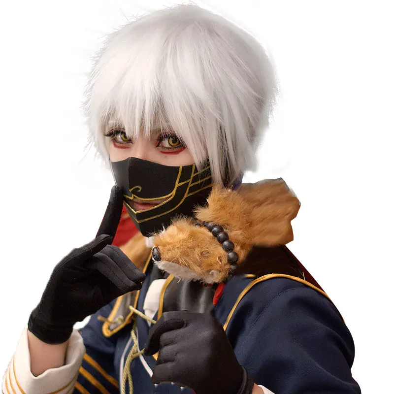 

Парик Touken Ranbu для онлайн-Аниме игр HSIU, парики для косплея, бесплатная доставка, костюмы для Хэллоуина, волосы, костюм для косплея Nakigitsune