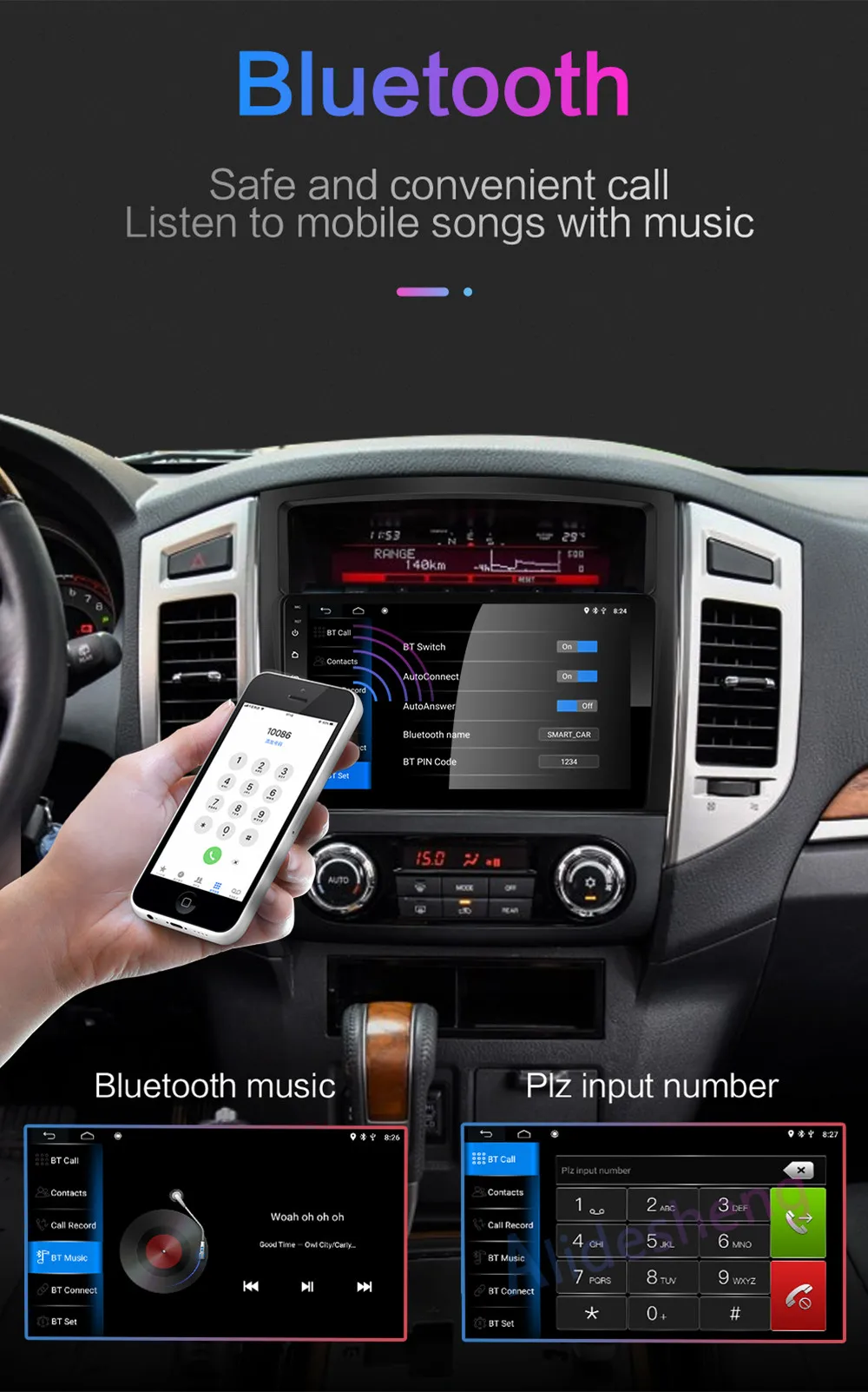 4G Android 8,1 автомобильный мультимедийный плеер для MITSUBISHI PAJERO V97 2006 2007 2008 2009 2010 2011 2din стерео радио gps навигации