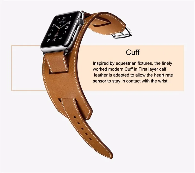 Ремешок из натуральной кожи для apple watch 4 5 44 мм 40 мм ремешок iwatch 42 мм 38 мм двойной тур Браслет apple watch 5 4 3 2 ремешок для часов