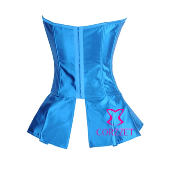 Готические корсеты модные сексуальные женские атласные черные/синие/розовые
