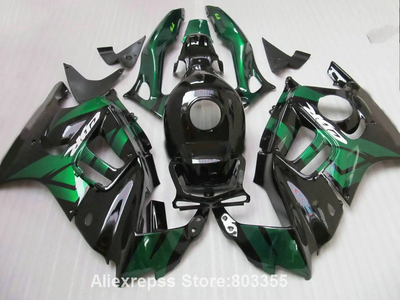 Темно зеленые Обтекатели для HONDA CBR 600 F3 1996 1995 cbr (бесплатно на заказ) обтекатель 95 96