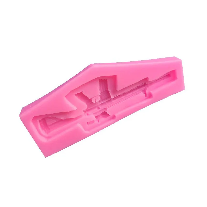 Sniper Rifle Model Gun Fondant Molds Liquid Silicone Soap Clay Mold DIY Cake Decor Chocolate Candy Cookie Ice Mould Baking Tool | Дом и сад