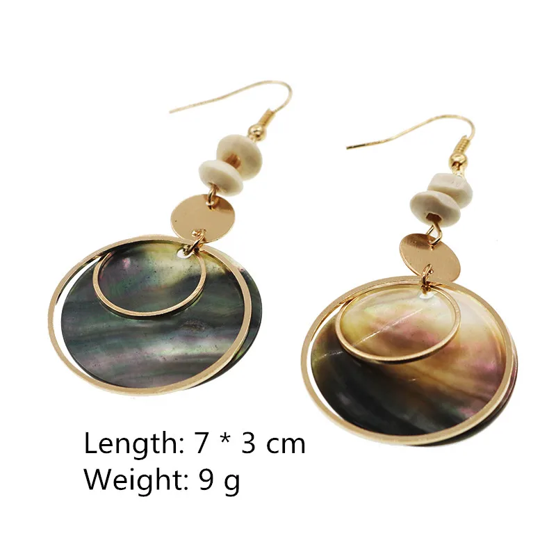 Новинка Лидер продаж Модные популярные море серьги из раковин элегантный подвес