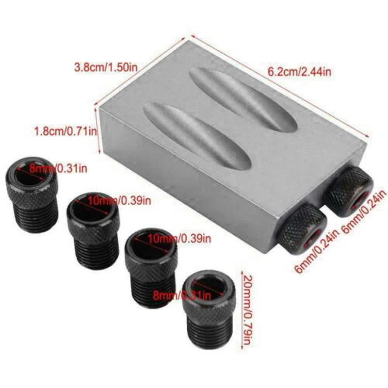 1 шт. набор карманных отверстий деревообрабатывающий направляющий Коническое