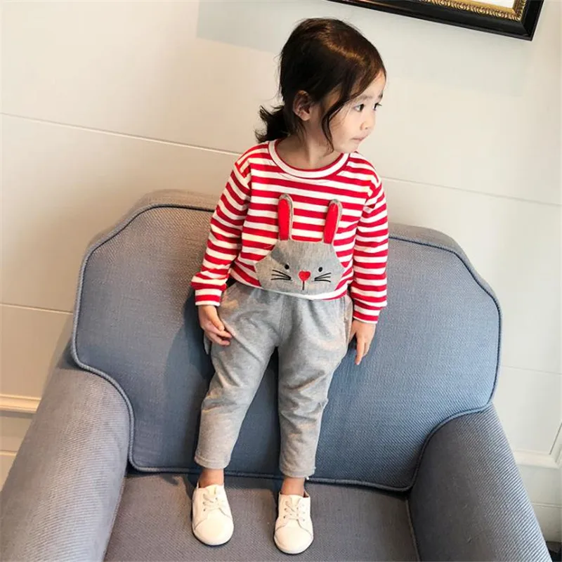 little baby Girls clothes set 1 3 year old clothing Sport Suit 2018 Fashion tracksuit sets kids Spring Sportwear children | Детская