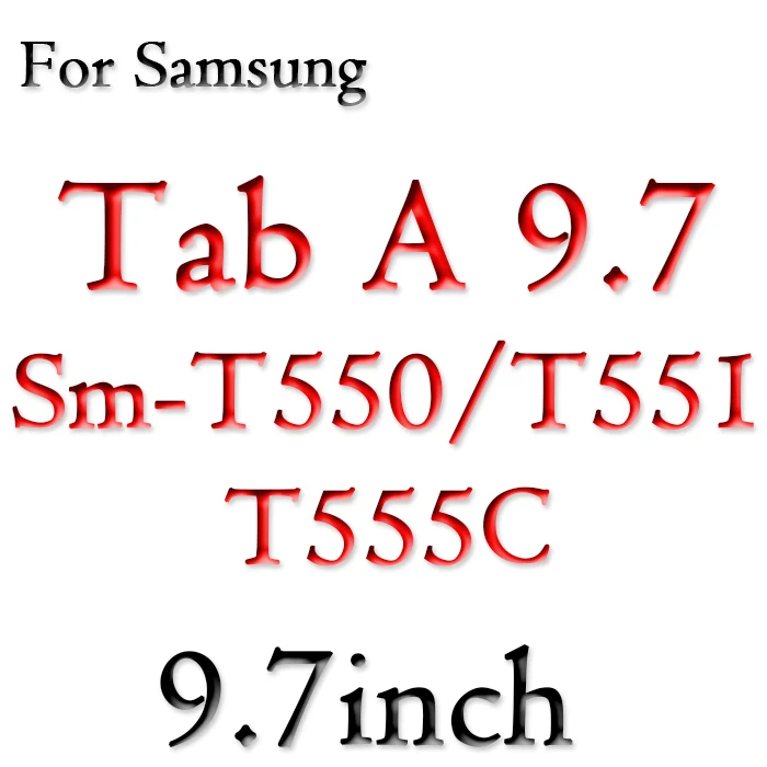 T550 Закаленное Стекло HD Экран пленки протектора 9 H 0,3 мм для samsung Galaxy Tab 2 3 4 S E Pro 8,4 8,0 9,7 10,1 A6 tablet Стекло серии - Цвет: T550