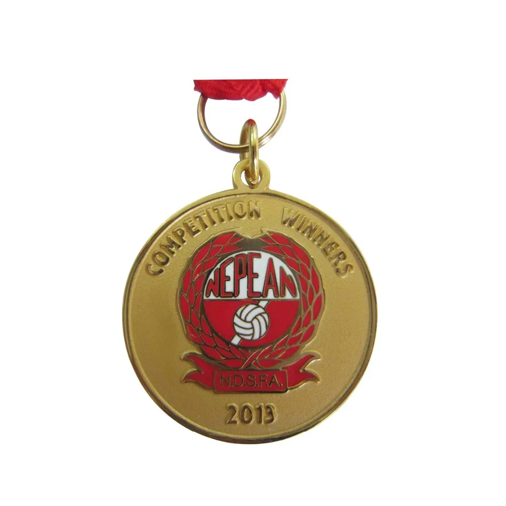

Low price sports medal hot sale round volleyball medal